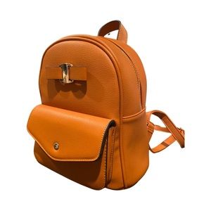 Leather backpack